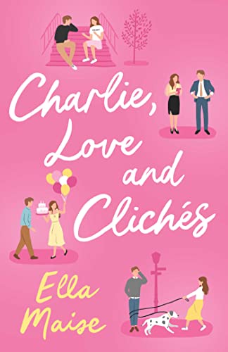 Book cover with illustrated people and pink cursive title text.