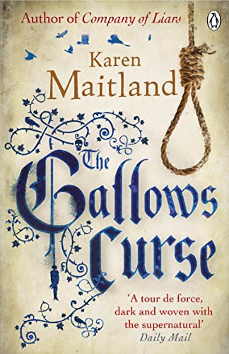 Book cover: “The Gallows Curse” by Karen Maitland, featuring a noose.