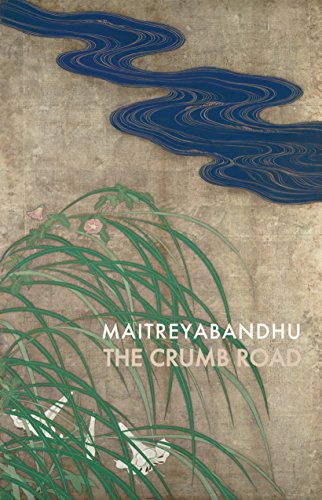 Book cover: abstract blue river and green plants, title "The Crumb Road".
