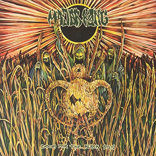 Album cover: “Major Kong - Doom For The Black Sun” with fiery, surreal artwork.