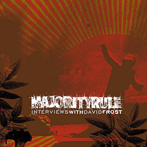 Vinyl record cover with silhouetted figures and bold text: “Majority Rule”.