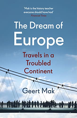 Book cover: "The Dream of Europe" with a bridge and silhouetted people.