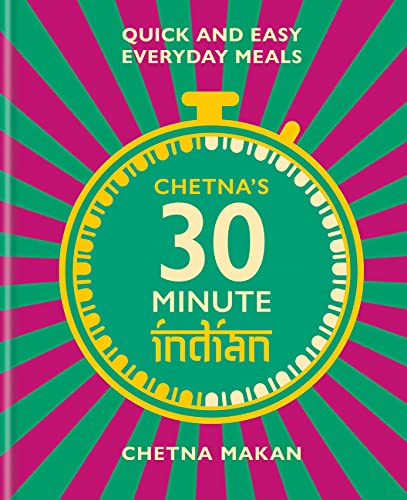 "Book cover with a green and pink background, featuring a yellow stopwatch design."