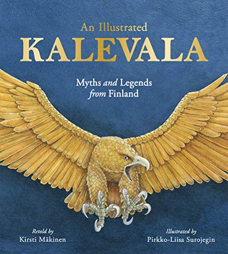 Book cover featuring a golden eagle with spread wings against a textured blue background.