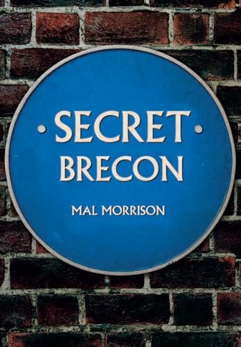 Book cover: "Secret Brecon" with a blue plaque design.