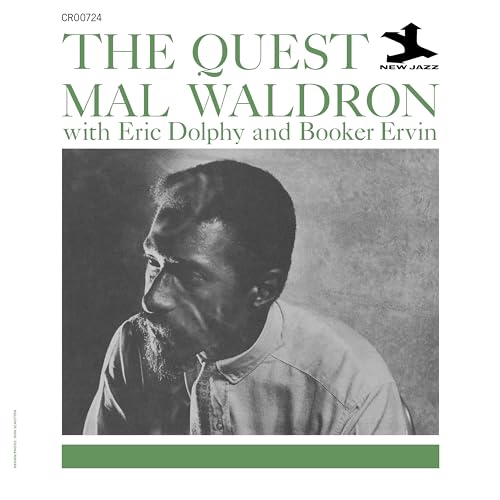 Album cover for "The Quest" featuring a portrait of Mal Waldron.