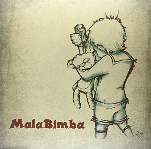 A vinyl record cover featuring a cartoon man holding a marionette, with "Malabimba" text.