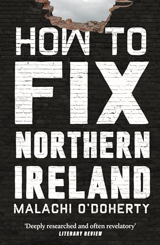 Book cover: "How to Fix Northern Ireland" with a cracked brick wall image.