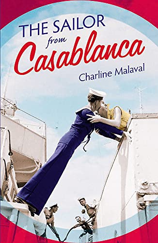Book cover: Sailor embracing woman on a ship’s deck, 1940s style.