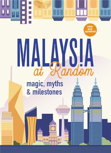 Book cover with illustrated Malaysian landmarks and bold blue title text.