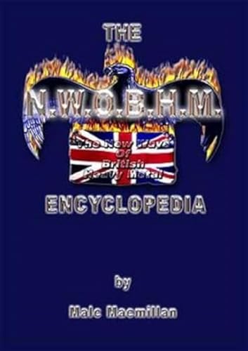 Book cover for “The Nwobhm Encyclopedia” with eagle and Union Jack.