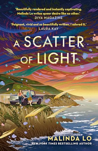 Book cover: two people by a car overlooking a coastal landscape.