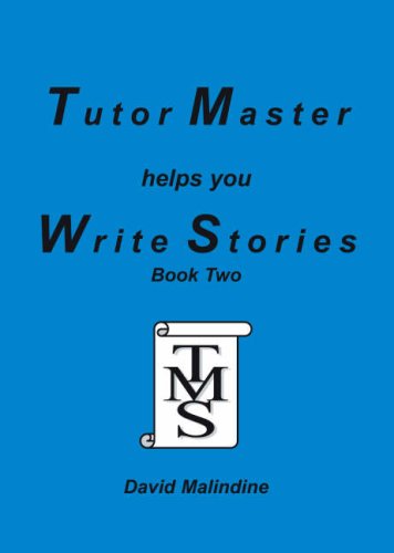 Book cover: "Tutor Master Helps You Write Stories: Bk.2" with logo.