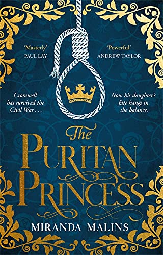 Book cover: dark teal with gold ornate details and a noose with a crown.