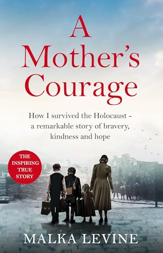 Book cover: “A Mother’s Courage” depicts a family in a somber, historical scene.