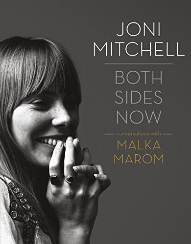 Book cover featuring a black and white portrait of Joni Mitchell smiling.