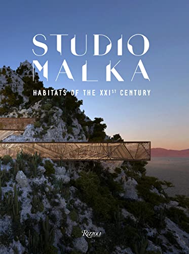 Book cover featuring a modern house built into a rocky, mountainous landscape.
