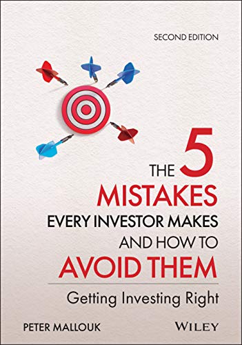 Book cover with a red target, darts, and bold text about investor mistakes.