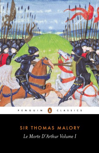 Book cover: Medieval knights jousting with lances in a battlefield scene.