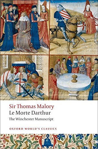 Book cover featuring medieval manuscript illustrations of knights and royalty with title text below.