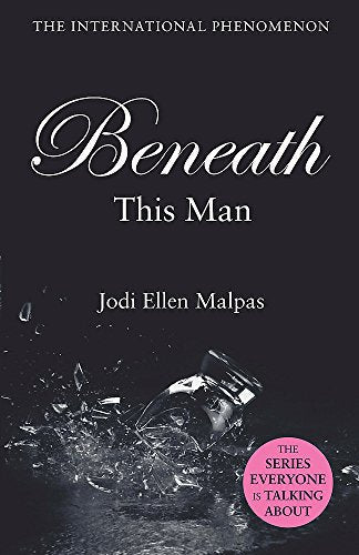 Book cover: "Beneath This Man" with shattered glass imagery.