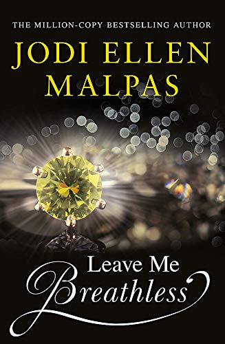 Book cover: dark background with a large yellow gem and title "Leave Me Breathless".