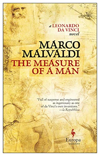 Book cover for “The Measure of a Man” with Da Vinci sketches.