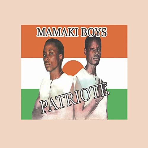 Two men on an orange, white, and green background with text overlay.