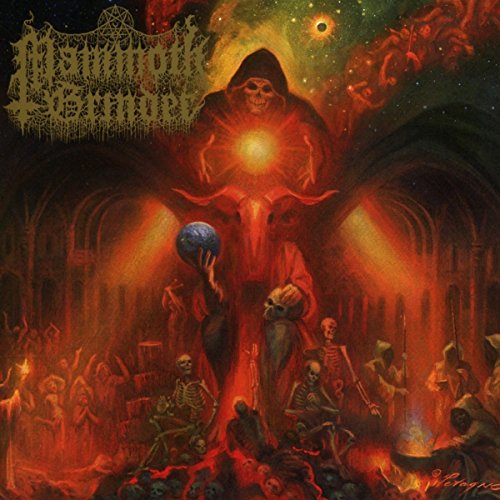 CD cover: hooded figure with orb, surrounded by skeletons and flames.