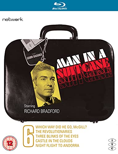 Blu-ray cover for “Man In A Suitcase” featuring Richard Bradford’s portrait.