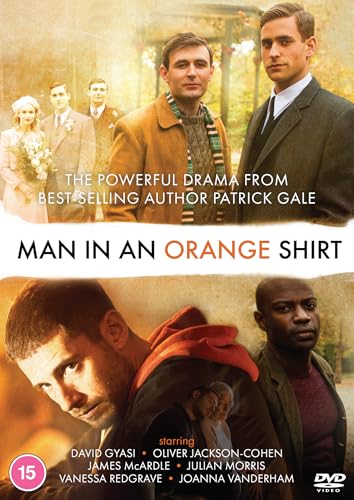 DVD cover for "Man In An Orange Shirt" featuring two pairs of actors.