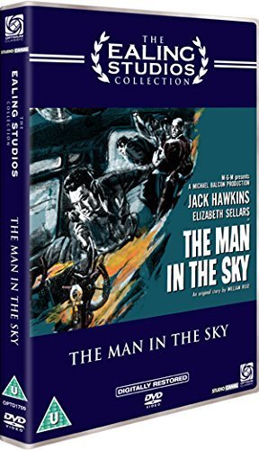 DVD cover for "The Man in the Sky" featuring a dramatic illustrated scene.