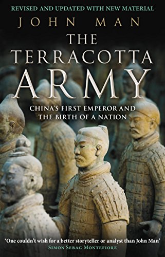 Book cover featuring terracotta warrior statues, titled "The Terracotta Army.