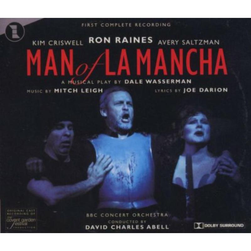 “Man of La Mancha” CD cover featuring Kim Criswell and Ron Raines.