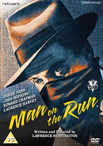 DVD cover for "Man on the Run" featuring a man in a hat.