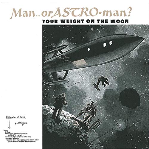 CD cover: retro space illustration with rocket, astronauts, and moon landscape.