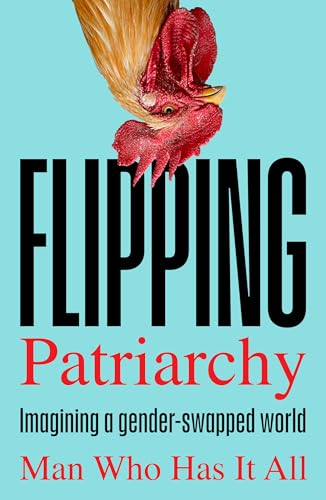 Book cover with an upside-down rooster on a light blue background and black text.