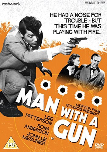 DVD cover with man holding gun, orange background, and actor names listed.
