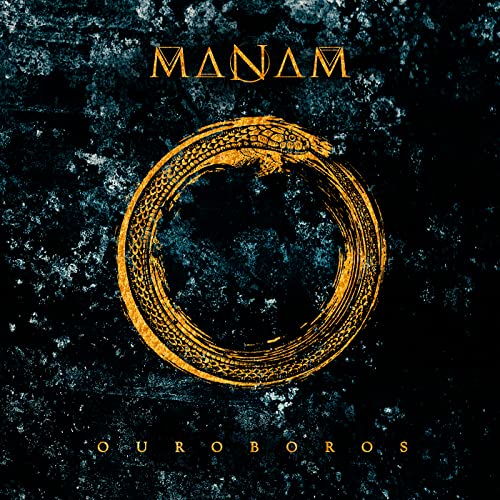 CD cover: dark background with a golden Ouroboros snake symbol.