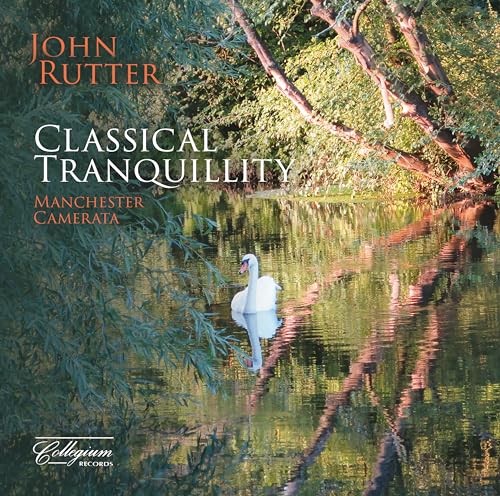 CD cover: swan on river under willow trees, text “Classical Tranquility”.