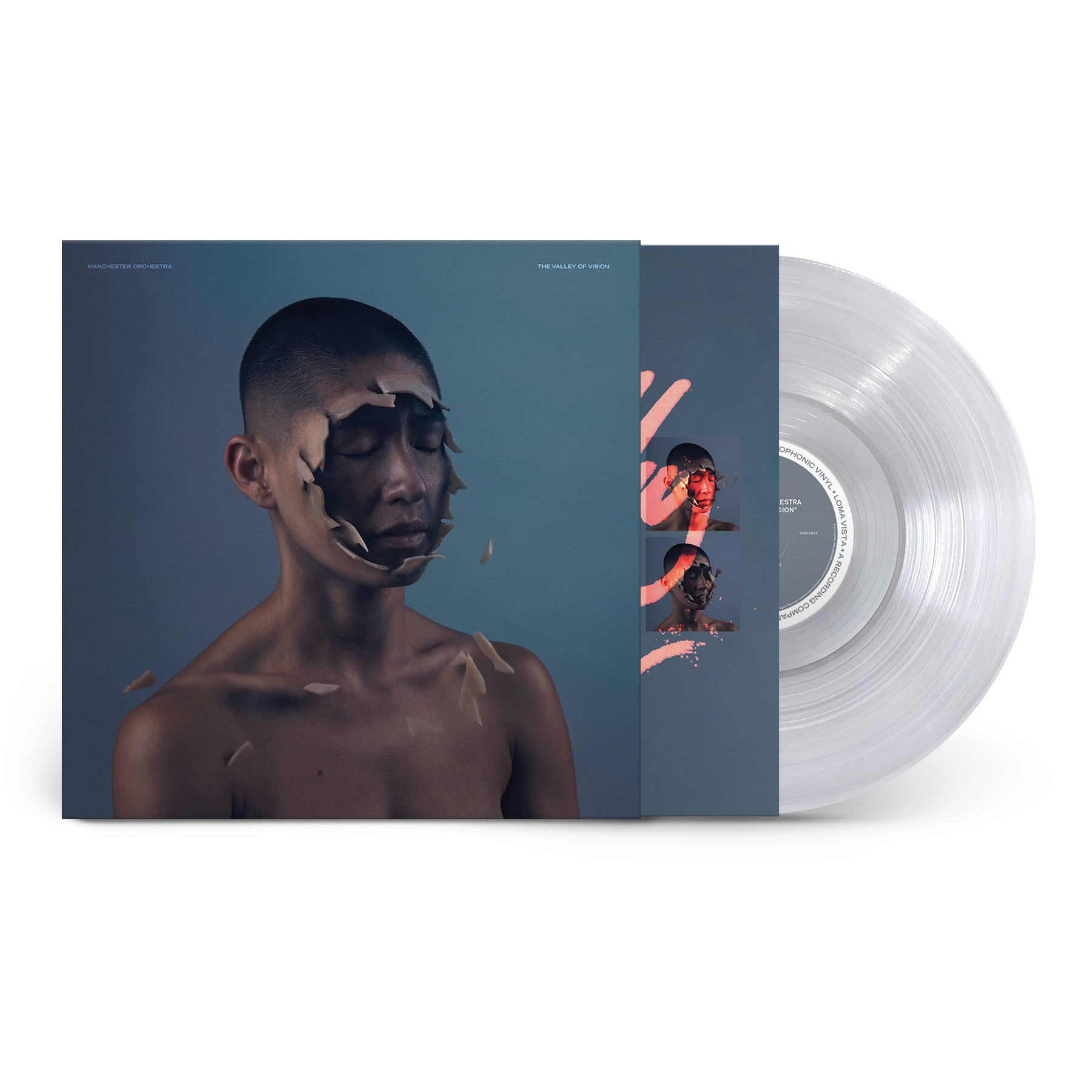 Vinyl record cover for Manchester Orchestra featuring a blurred, abstract landscape in muted tones.