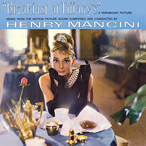 Audrey Hepburn on "Breakfast at Tiffany's" soundtrack album cover.