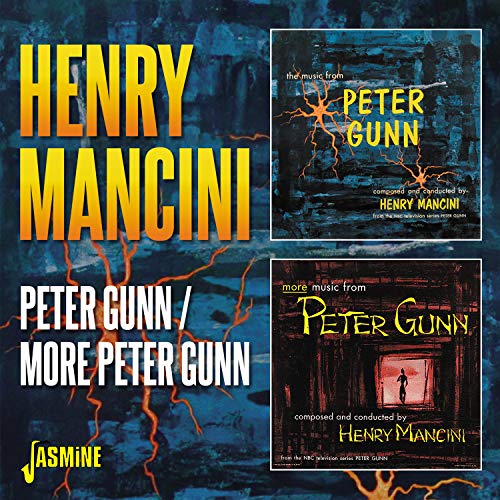 CD covers for Henry Mancini’s “Peter Gunn” and “More Peter Gunn” albums.