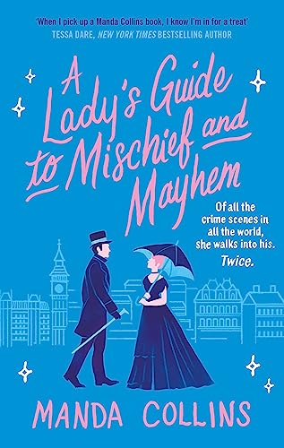 Book cover: illustrated couple in Victorian attire before a city skyline.