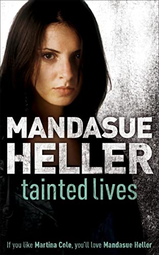 Book cover: woman’s face, dark hair, title “Tainted Lives” in large letters.