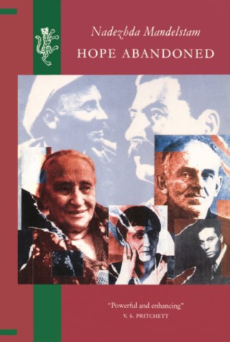 Book cover: "Hope Abandoned" by Nadezhda Mandelstam, featuring portraits.