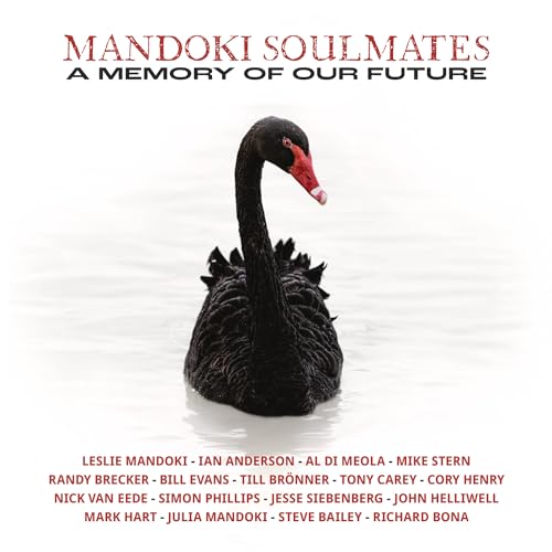 CD cover featuring a black swan on a white background with text.