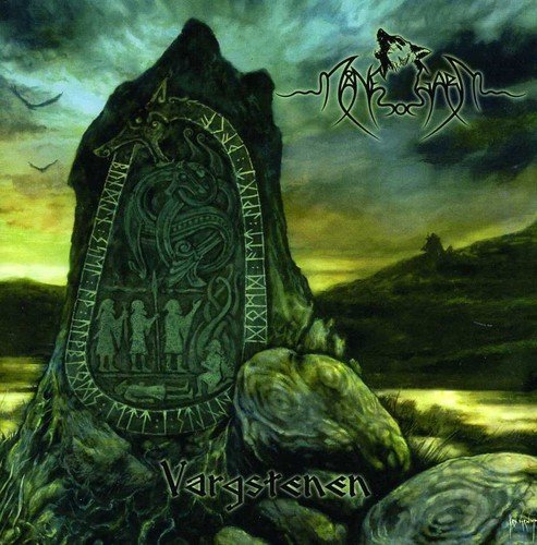 CD cover: ancient stone carving with figures, dark sky, and band logo.