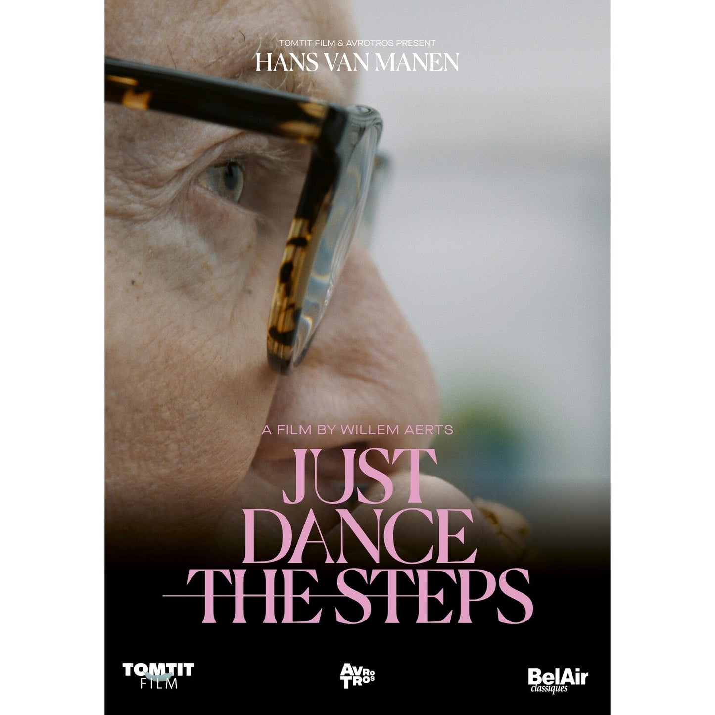 DVD cover for “Just Dance The Steps” featuring an elderly man with glasses.