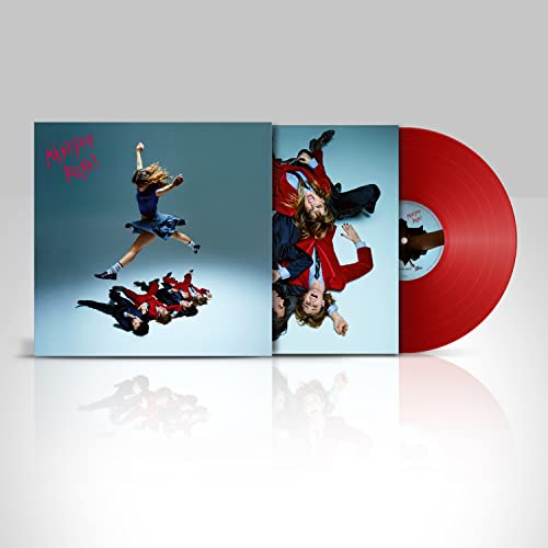 Maneskin “Rush!” vinyl record with album cover featuring band members.